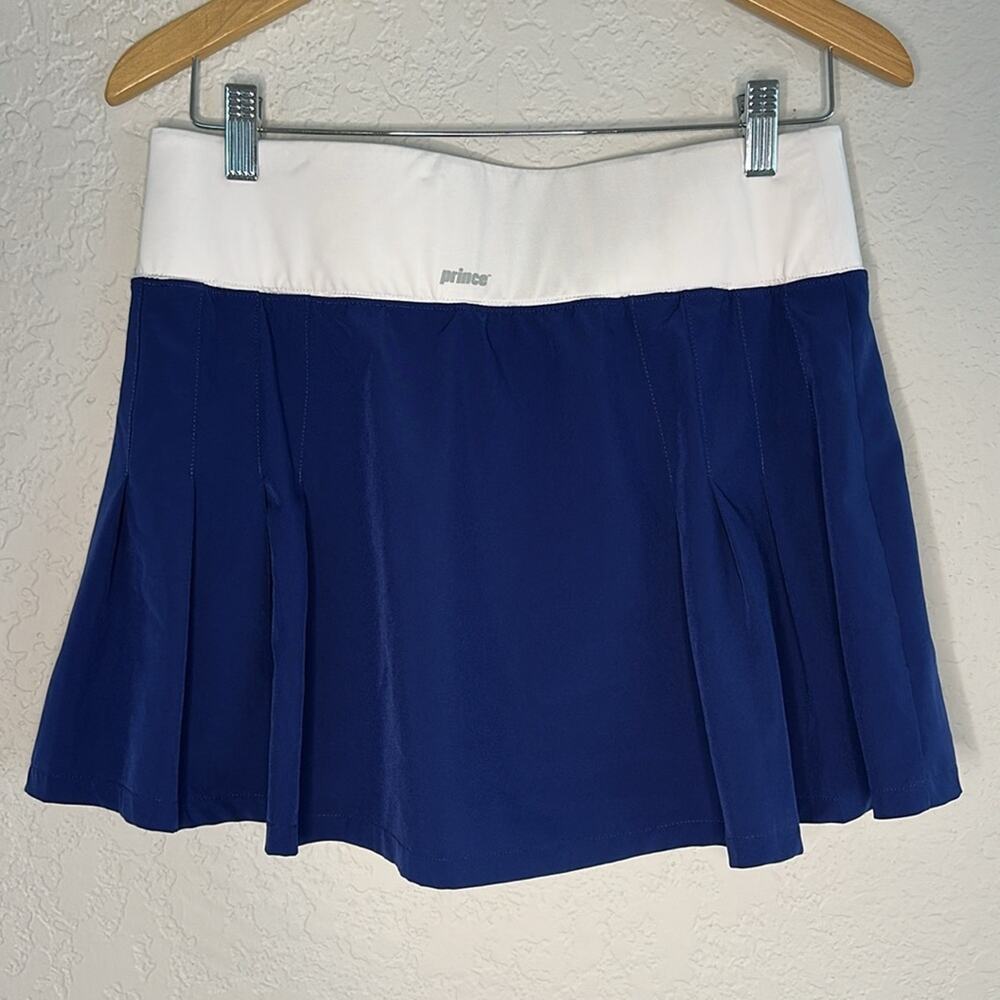 Prince Blue Skort White Band Tennis Pickleball Nautical Preppy Country Club Mini - Picture 5 of 6